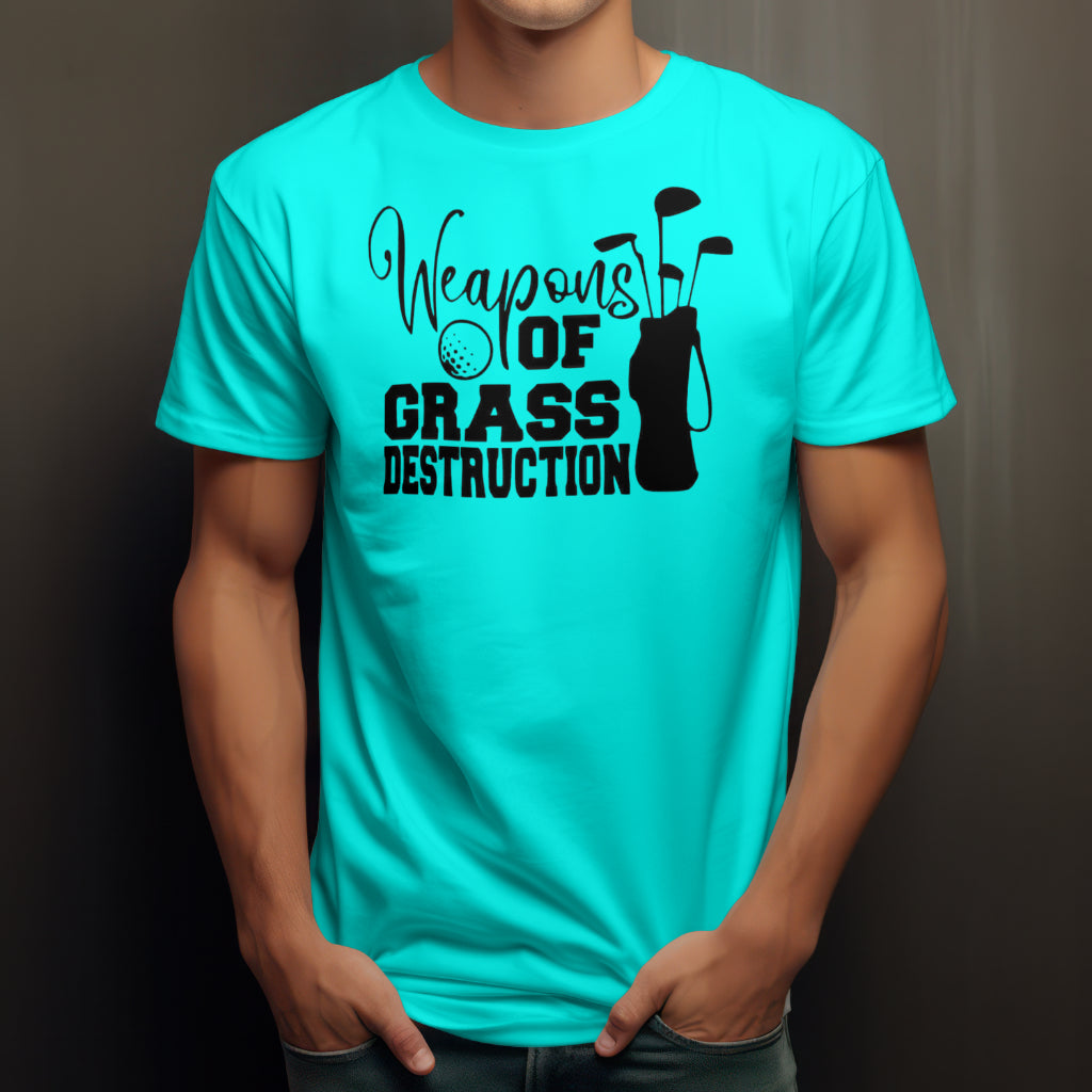 Men’s Golf “Weapons of grass destruction” tshirt