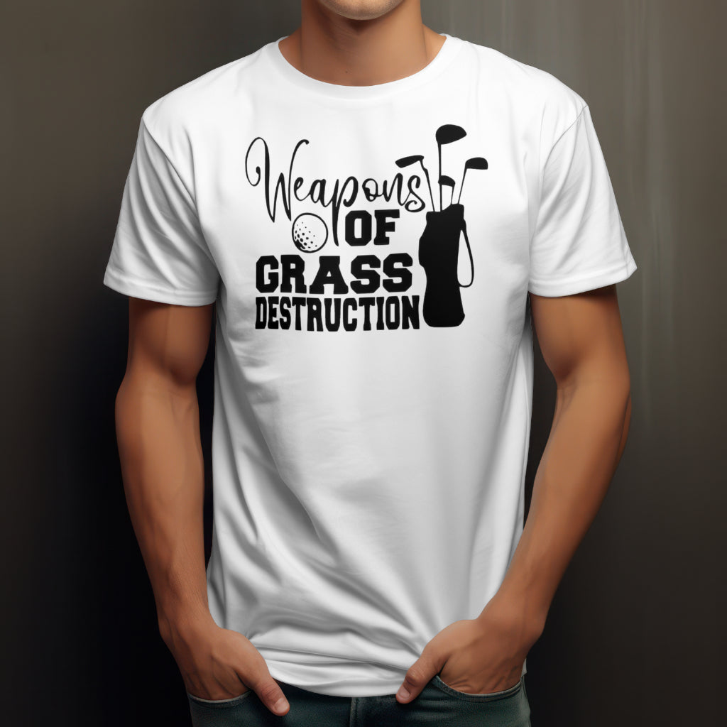 Men’s Golf “Weapons of grass destruction” tshirt