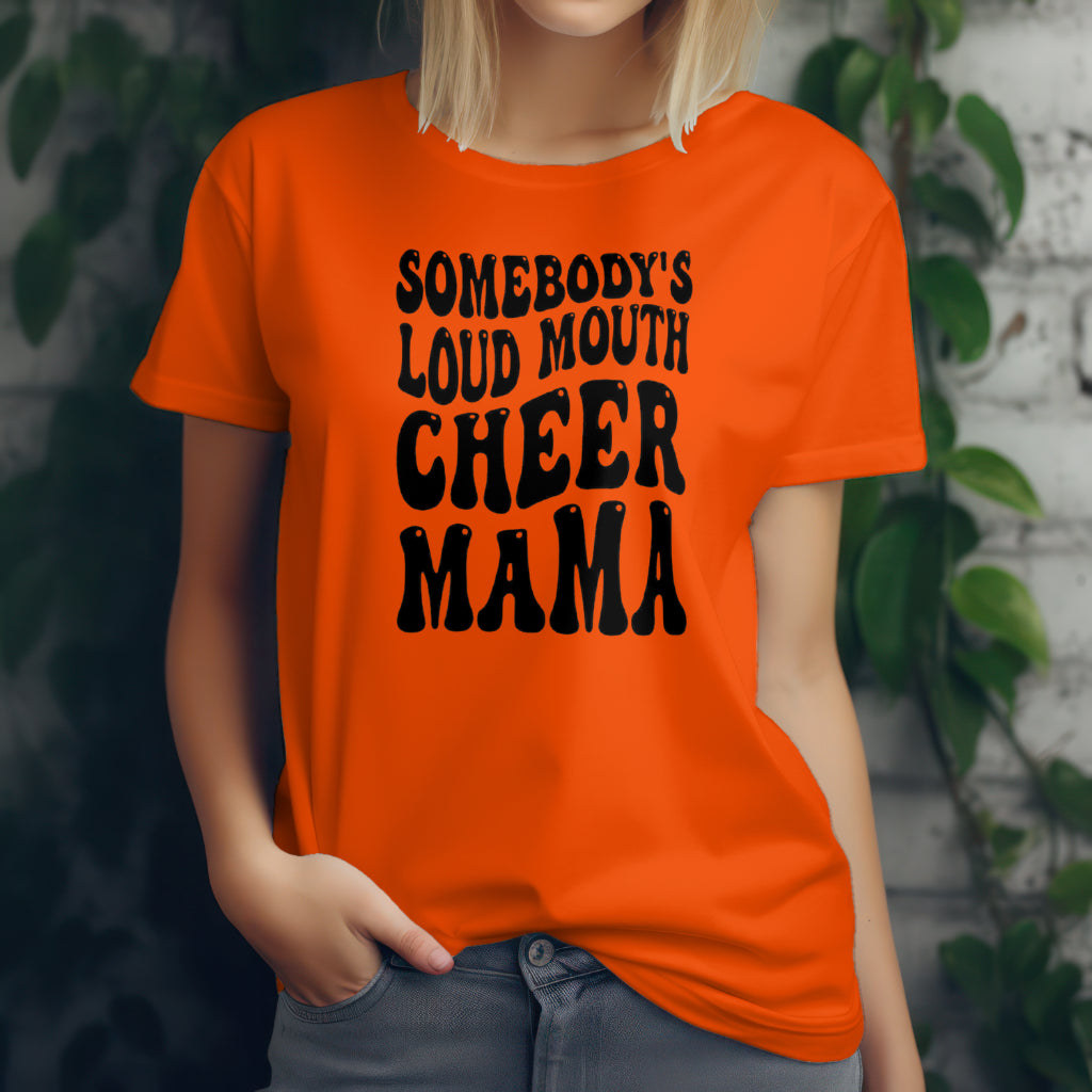 Ladies Cheer “Somebody’s Loud Mouth Cheer Mama” Tshirt