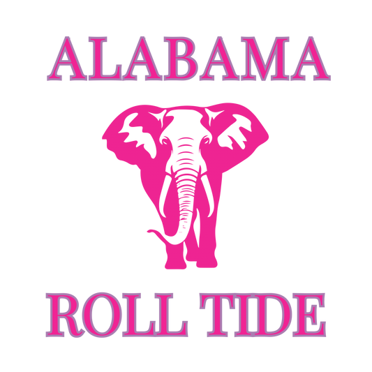 Alabama Roll Tide (pink) PNG